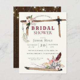Invitación Ducha de novias Western Boho Style2