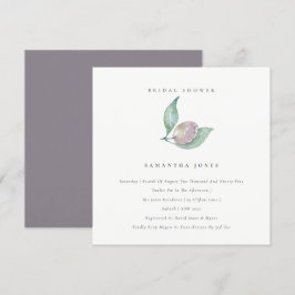 INVITACIÓN DUCHA DE OLIVO DE OLIVO DE COLOR DE AGUA VERDE AZU