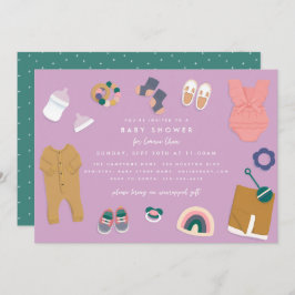 Invitación Ducha de pantalla de lavanda