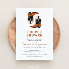 Invitación Ducha de pareja del oeste salvaje