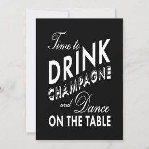 Invitación Ducha de pareja - Es hora de beber champán