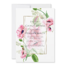 DUCHA DE PAREJA | Ramo de amapola rosa