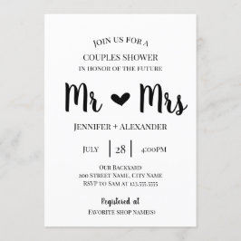 Invitación Ducha de parejas