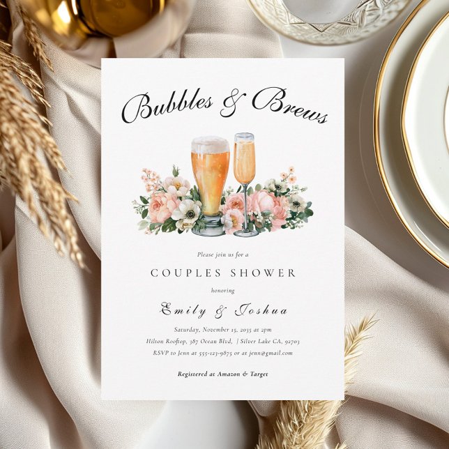 Invitación Ducha de parejas Burbujas y Cervezas (Subido por el creador)