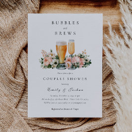 Invitación Ducha de parejas Burbujas y Cervezas