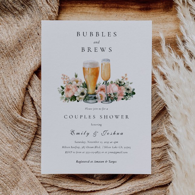 Invitación Ducha de parejas Burbujas y Cervezas (Subido por el creador)