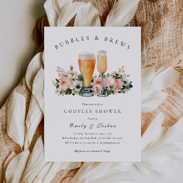 Invitación Ducha de parejas Burbujas y Cervezas