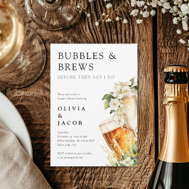 Invitación Ducha de parejas Burbujas y Cervezas