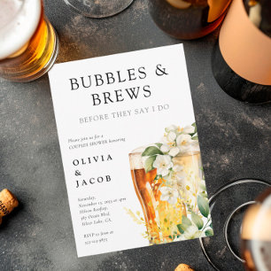 Invitación Ducha de parejas Burbujas y Cervezas