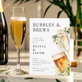 Invitación Ducha de parejas Burbujas y Cervezas