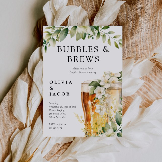 Invitación Ducha de parejas Burbujas y Cervezas (Subido por el creador)