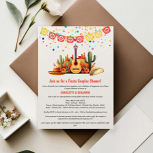 Invitación Ducha de Parejas con Tema de Fiesta Rústica