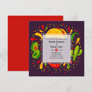 Invitación Ducha de parejas con tema de Taco