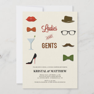 Invitación Ducha de parejas de damas y caballeros