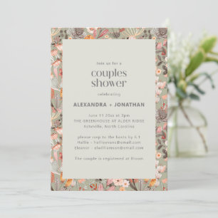 Invitación Ducha de Parejas de Flores Silvestres de Salvia Rú