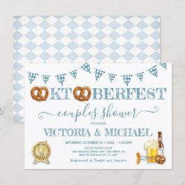 Invitación Ducha de parejas de pretzel Oktoberfest