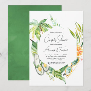 Invitación Ducha de parejas de verano