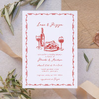 Ducha De Parejas De Vino Pizza De Mano Brillante