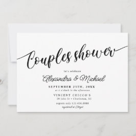 Invitación Ducha de parejas elegante