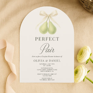 Invitación Ducha de parejas Elegante Par Perfecto