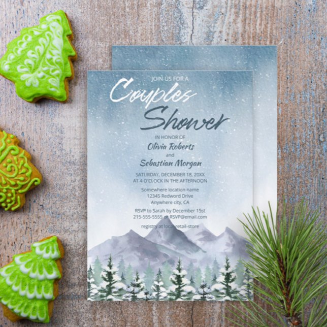 Invitación Ducha de Parejas Forestales de Montaña Nevada de I (Subido por el creador)