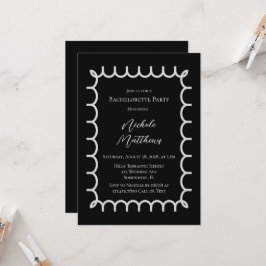 Invitación Ducha de Parejas Minimalistas elegantes de color b