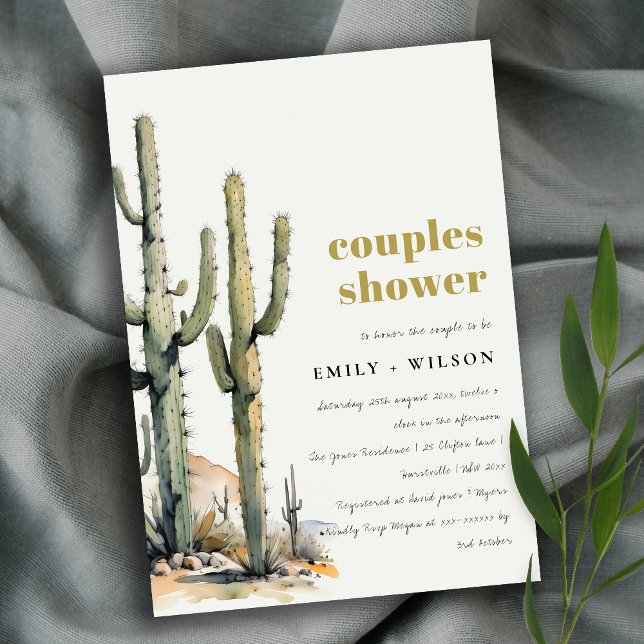 Invitación Ducha de Parejas Parroquiales del Desierto de Boho (Subido por el creador)