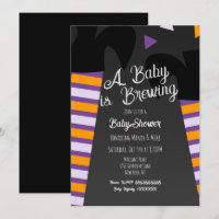 Ducha de pies de bruja para baby shower de Hallowe
