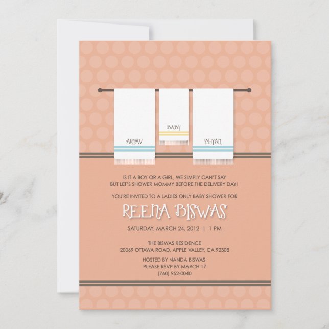 Invitación Ducha de Reens (Anverso)