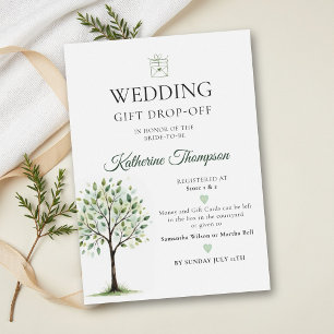 Invitación Ducha de regalos para la comunidad del árbol del d