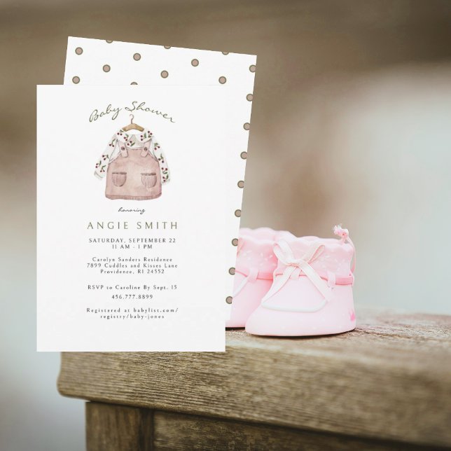 Invitación Ducha de ropa de bebé (Subido por el creador)