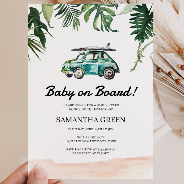 Invitación Ducha de Surf para Bebé (Subido por el creador)