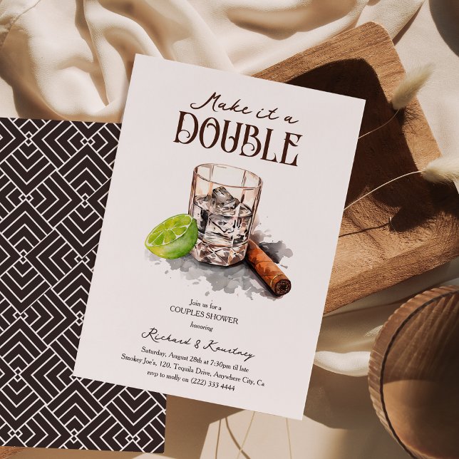 Invitación Ducha de Tequila y Cigarro para Parejas (Subido por el creador)