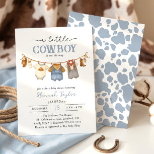 Invitación Ducha de vaquero bebé occidental