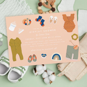 Invitación Ducha de visualización de regalos neutros para beb