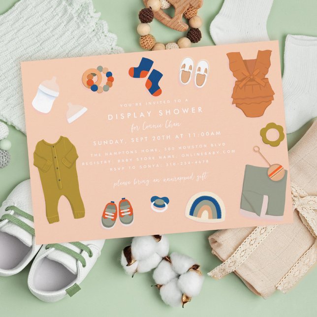 Invitación Ducha de visualización de regalos neutros para beb (Subido por el creador)