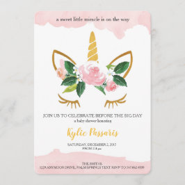 Invitación Ducha del unicornio