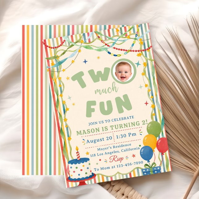 Invitación Ducha Diversión 2do Cumpleaños (Subido por el creador)