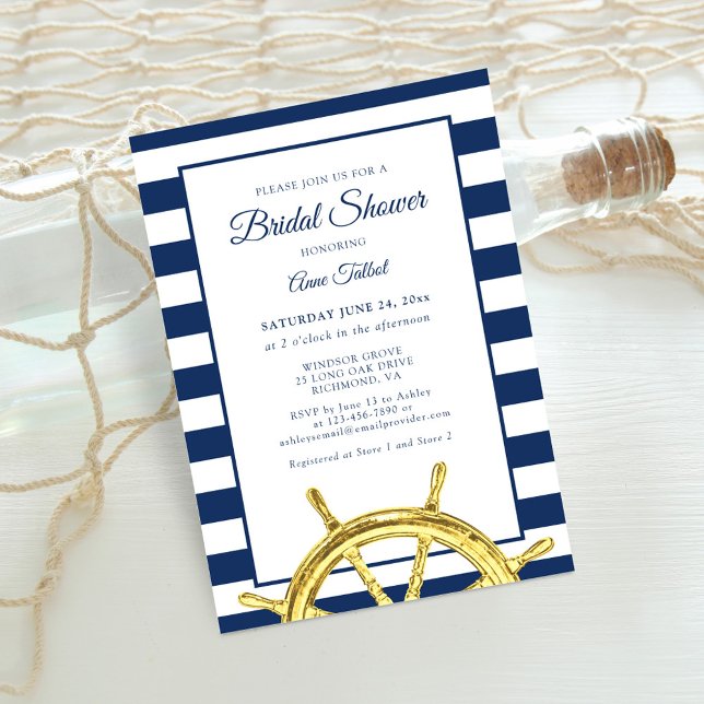Invitación Ducha dorada de la Marina de Guerra de las bandas  (Subido por el creador)