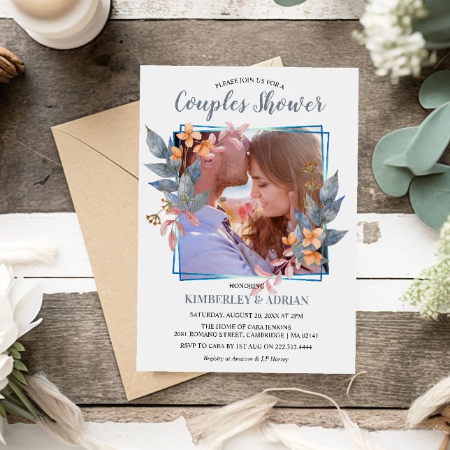 Invitación Ducha Elegante De Parejas Fotográficas | BODA (Subido por el creador)