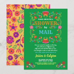Invitación Ducha Fiesta por correo de larga distancia ducha m
