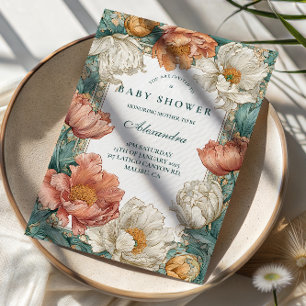 Invitación Ducha Floral Baby en Flor