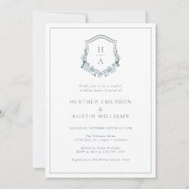 Invitación Ducha Floral Blue Parple Wedding