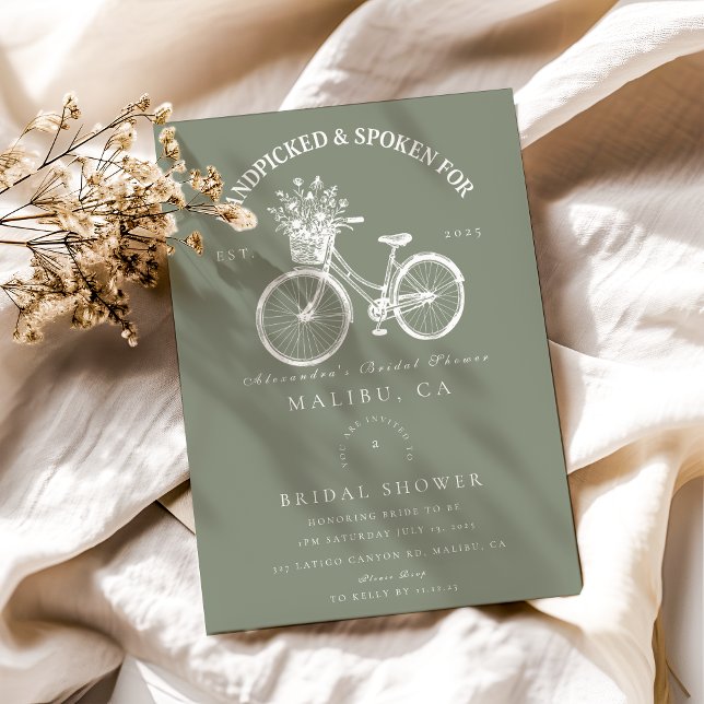 Invitación Ducha floral de bicicleta rusa (Subido por el creador)