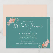 Ducha floral de color de agua verde azulada y dulc