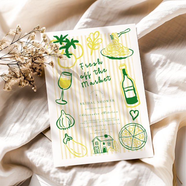 Invitación Ducha fresca de celebración de mercado (Subido por el creador)