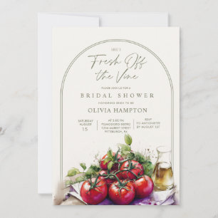 Invitación Ducha Fresca de la Viña Italiana Cumpleaños de Des