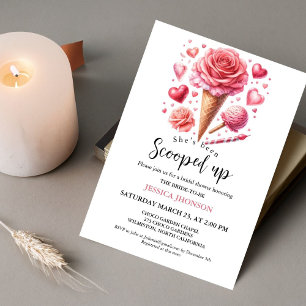 Invitación Ducha helada de novia que le han sacado.