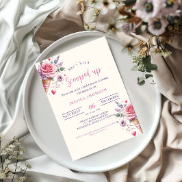 Invitación Ducha helada de novia que le han sacado.