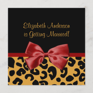 Invitación Ducha Impresa De Novias De Estilo Negro Y Oro